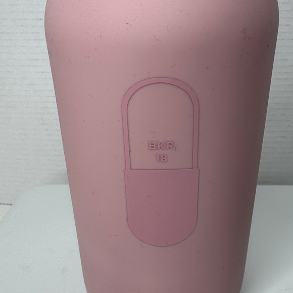Bkr.  Pink BIG BOTTLE 1L (32OZ) Water bottle Glass/Silicone Sleeve -NEW - Picture 7 of 13
